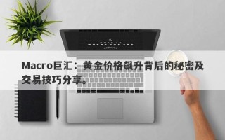 Macro巨汇：黄金价格飙升背后的秘密及交易技巧分享。