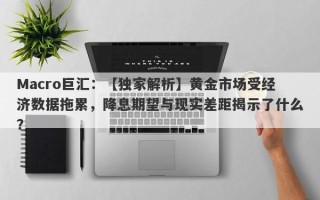 Macro巨汇：【独家解析】黄金市场受经济数据拖累，降息期望与现实差距揭示了什么？