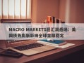 MACRO MARKETS巨汇洞悉场：美国债务膨胀影响全球金融稳定