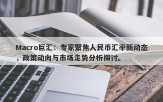 Macro巨汇：专家聚焦人民币汇率新动态，政策动向与市场走势分析探讨。