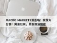 MACRO MARKETS洞悉场：突发大行情！黄金狂飙，美股原油跳崖