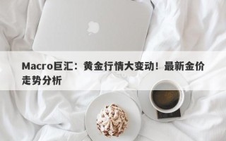 Macro巨汇：黄金行情大变动！最新金价走势分析