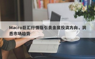 Macro巨汇行情指引贵金属投资方向，洞悉市场趋势