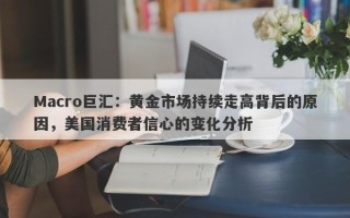 Macro巨汇：黄金市场持续走高背后的原因，美国消费者信心的变化分析