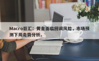 Macro巨汇：黄金面临回调风险，市场预测下周走势分析。