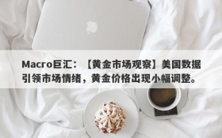 Macro巨汇：【黄金市场观察】美国数据引领市场情绪，黄金价格出现小幅调整。