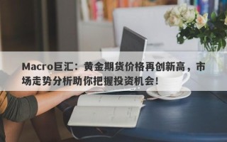 Macro巨汇：黄金期货价格再创新高，市场走势分析助你把握投资机会！