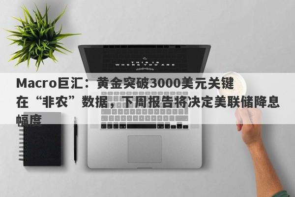 Macro巨汇：黄金突破3000美元关键在“非农”数据，下周报告将决定美联储降息幅度-第1张图片-Macro Markets巨汇