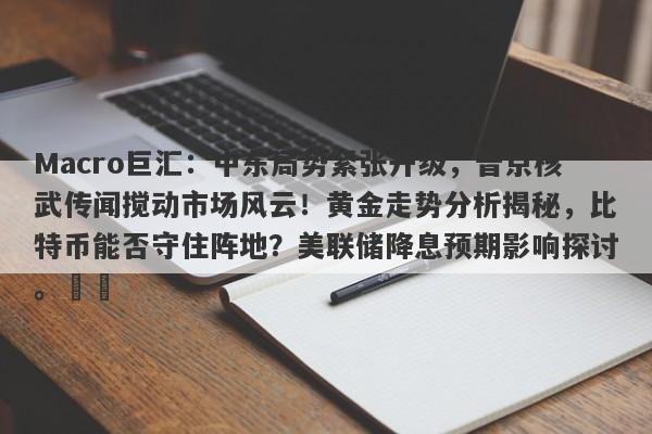 Macro巨汇：中东局势紧张升级，普京核武传闻搅动市场风云！黄金走势分析揭秘，比特币能否守住阵地？美联储降息预期影响探讨。​​-第1张图片-Macro Markets巨汇