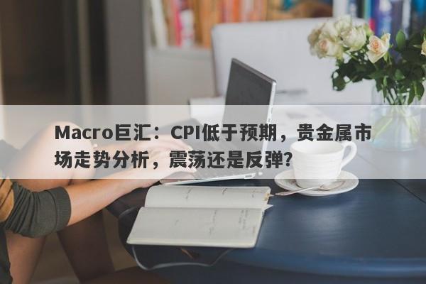 Macro巨汇：CPI低于预期，贵金属市场走势分析，震荡还是反弹？-第1张图片-Macro Markets巨汇