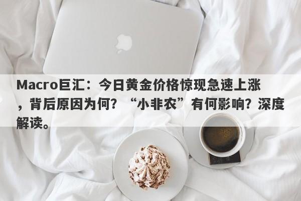 Macro巨汇：今日黄金价格惊现急速上涨，背后原因为何？“小非农”有何影响？深度解读。-第1张图片-Macro Markets巨汇